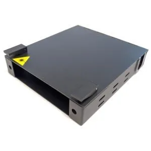 Fiber Optic Wall Mount Enclosure For One LGX Adapter Panel with Spool Kit for Patching